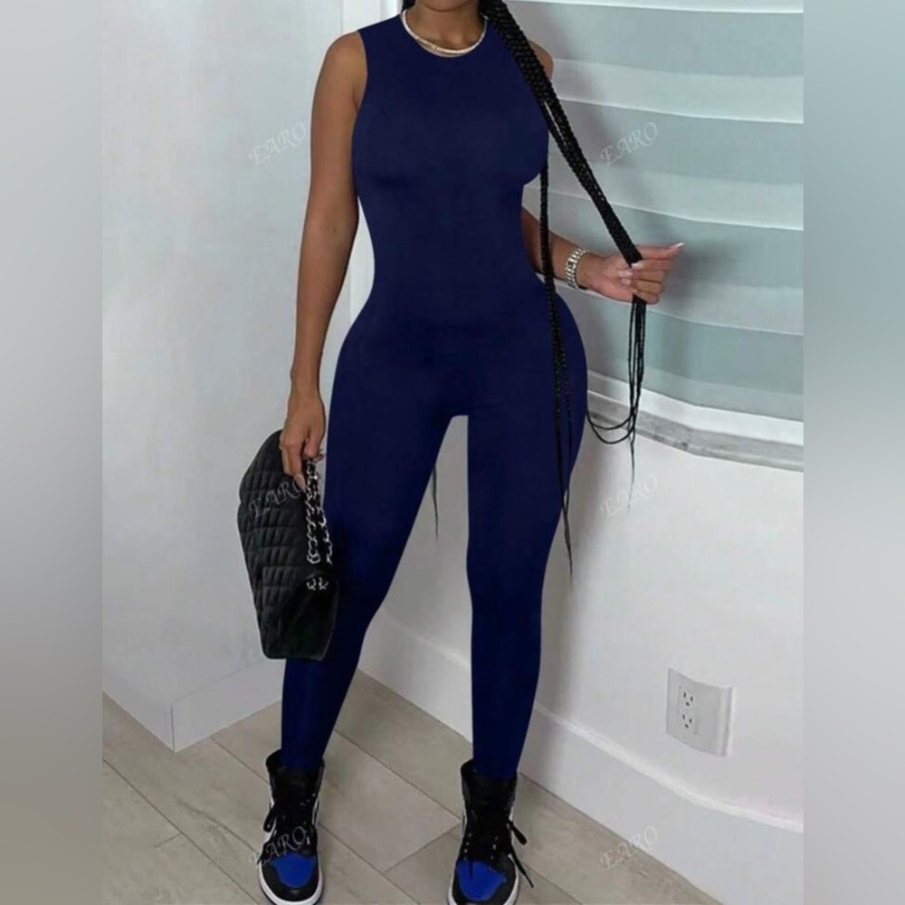 Elegant Navy Jumpsuit